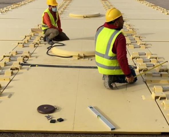 Redesign and installation of a 2000m² roof of a hot thickener